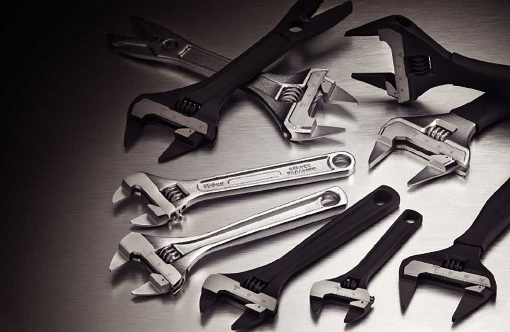 Thin Jaw Adjustable Wrench - Thin Series